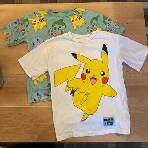 H&M Pokemon Pikachu Set of 2 Tees *Used*